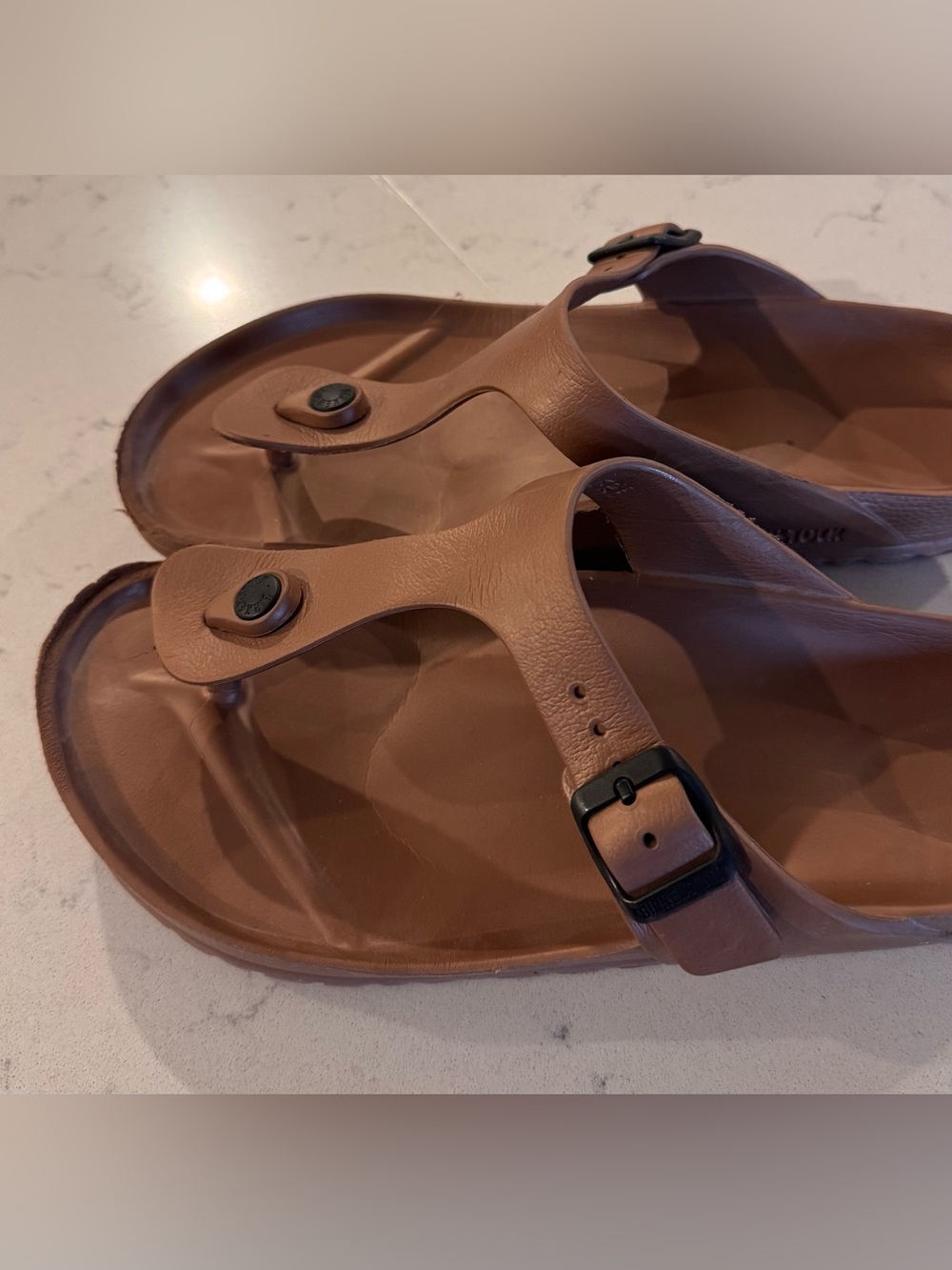 Birkenstock Women’s GIZEH EVA Sandals in Copper Brown Size 42 (US 11) - Picture 4 of 8